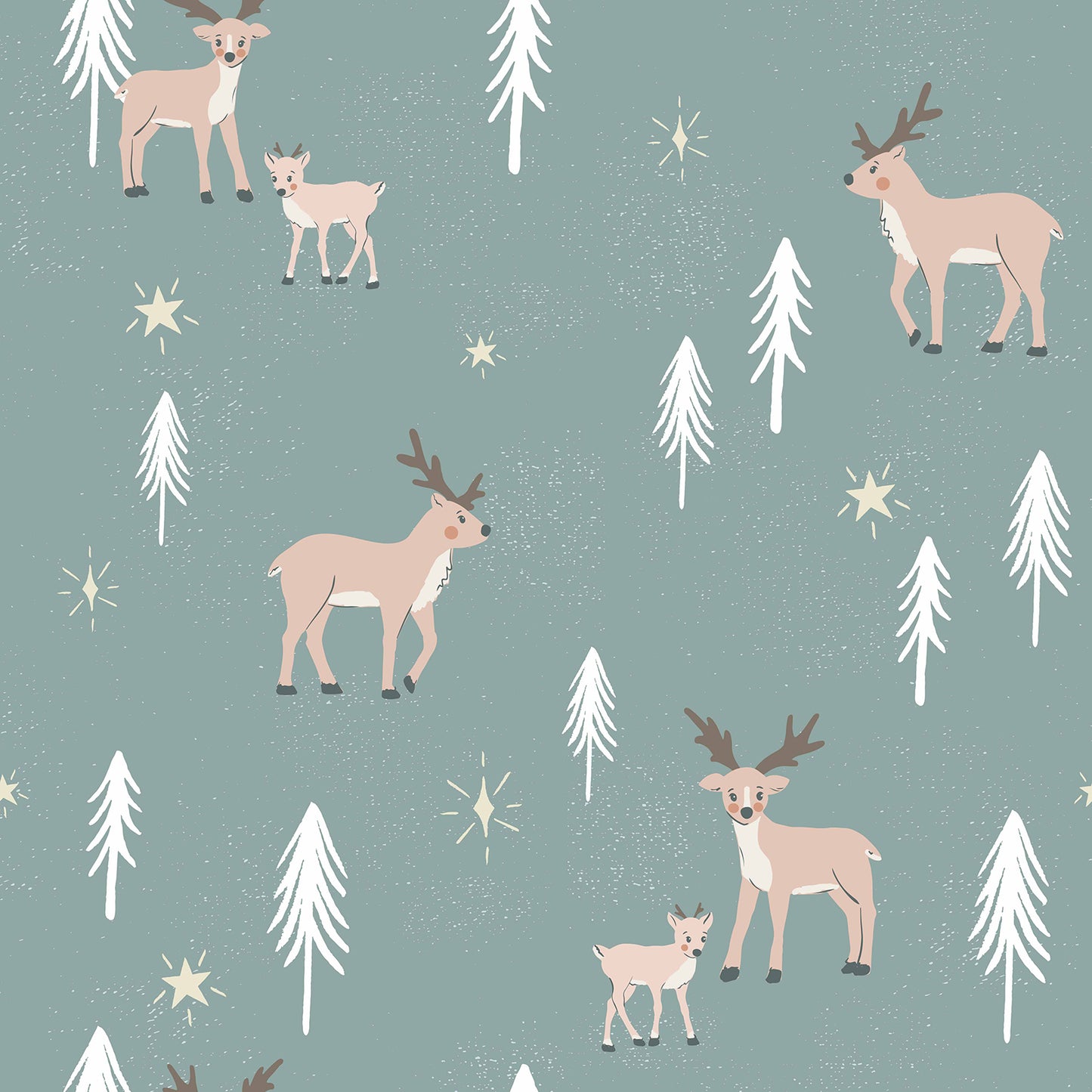 reindeer printed bamboo pajamas