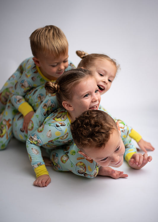 Oyster Zip-Up Pajamas
