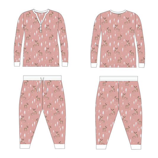 bamboo womens pajamas christmas