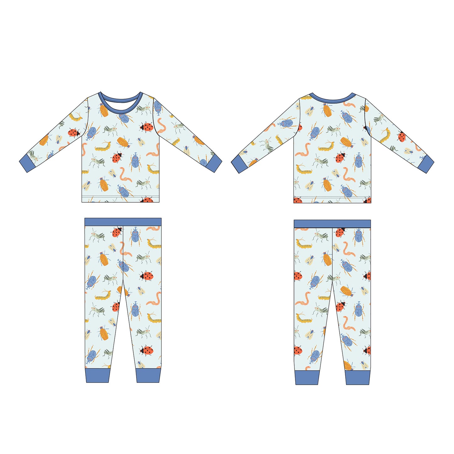 Love Bug Long-Sleeve Pajama Set